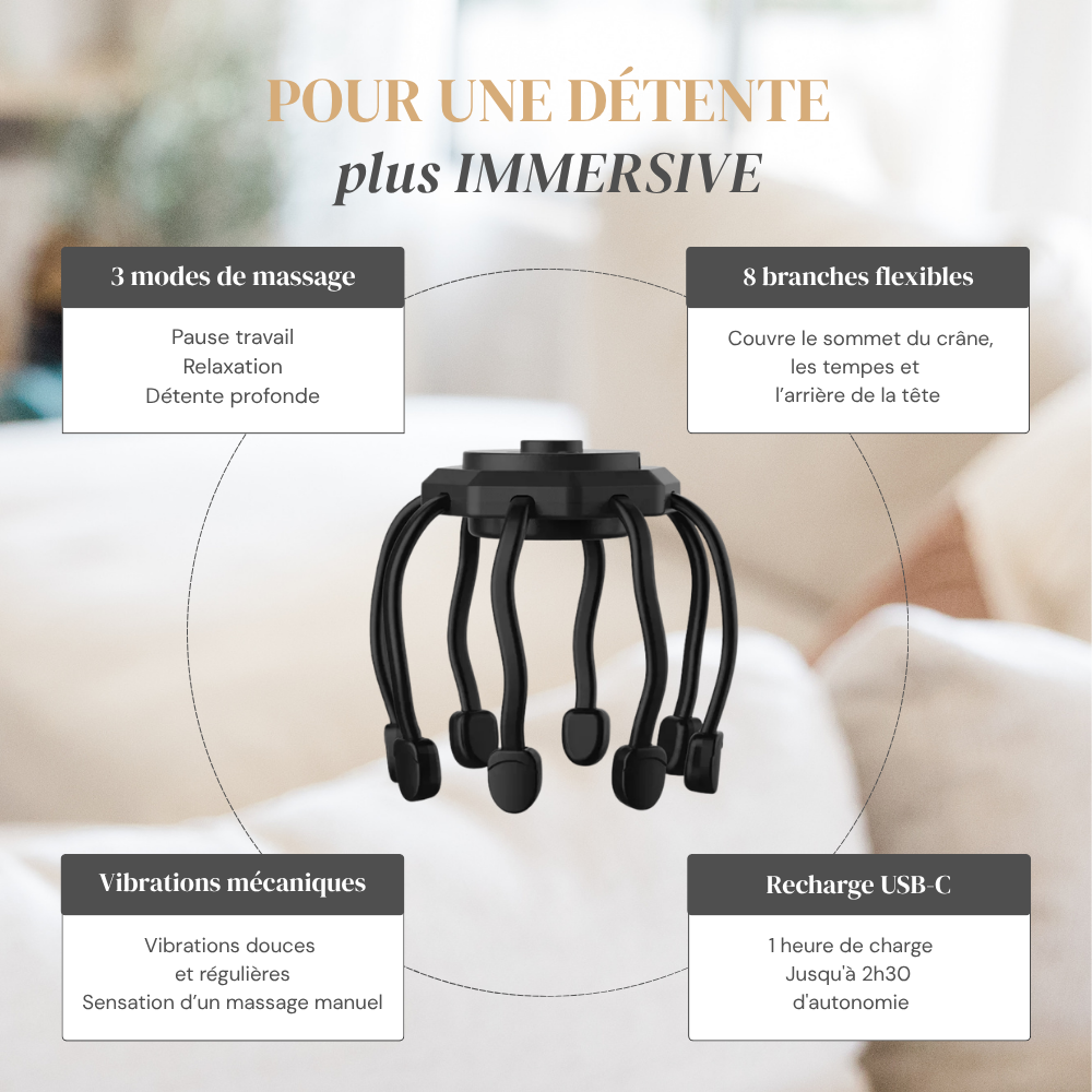 Masseur crânien relaxant